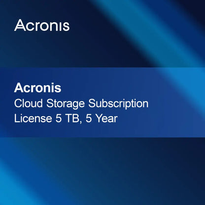 Acronis Cloud Storage Subscription License 5 TB 5 Year